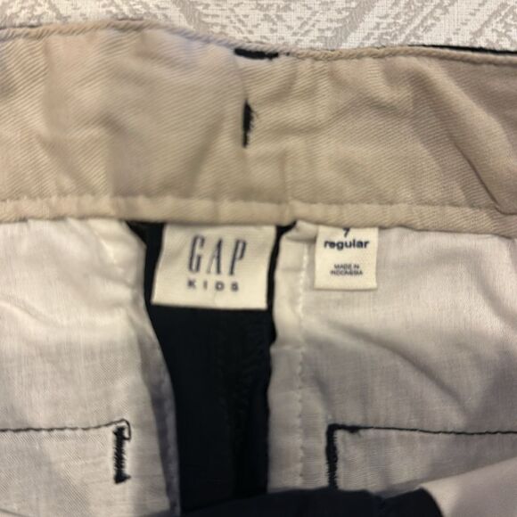 Gap Kids Boys Regular Black Chinos, Size 7 - Picture 4 of 7